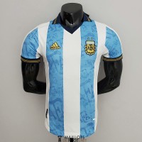 Maillot Match Argentine Commemorative White Blue 2021/2022