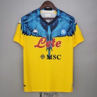 Maillot Napoli Kappa x Marcelo Burlon Yellow 2021/2022