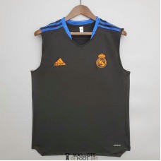 Maillot Real Madrid Vest Training Black III 2021/2022