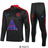 Manchester United x Human Race Sweat Entrainement Black + Pantalon 2021/2022