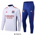 Olympique Lyonnais Sweat Entrainement White + Pantalon Blue 2021/2022