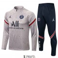 PSG Sweat Entrainement Light Grey Dots + Pantalon 2021/2022