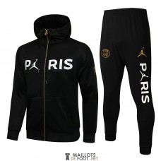 PSG x Jordan Sweat Capuche Black + Pantalon Black 2021/2022