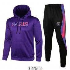 PSG x Jordan Sweat Capuche Purple + Pantalon Black 2021/2022