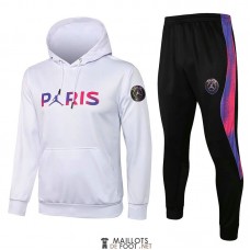 PSG x Jordan Sweat Capuche White II+ Pantalon Black 2021/2022