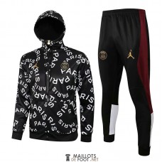 PSG x Jordan Veste Capuche PARIS + Pantalon Black 2021/2022