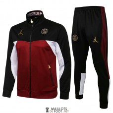 PSG x Jordan Veste Red White Black + Pantalon Black 2021/2022