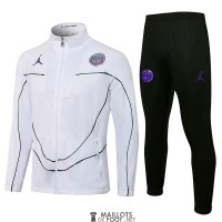 PSG x Jordan Veste White Black Streak + Pantalon Black 2021/2022