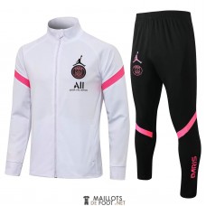 PSG x Jordan Veste White II+ Pantalon Black 2021/2022