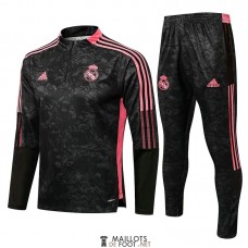 Real Madrid Sweat Entrainement Black Pink + Pantalon 2021/2022