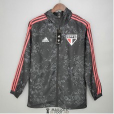 Sao Paulo FC Vestes Coupe Vent Black Pattern 2021/2022