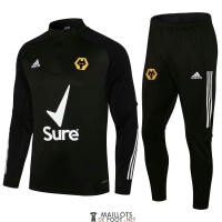 Wolves Sweat Entrainement Black + Pantalon Black 2021/2022