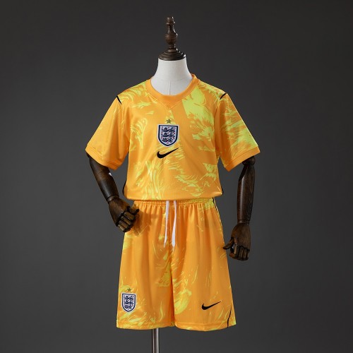 Maillot Angleterre Enfant Gardien De But Yellow 2026/2027 Maillot Angleterre Enfant Gardien De But Yellow 2026/2027
