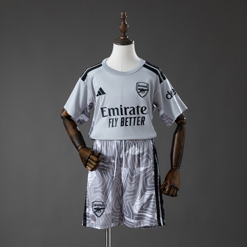Maillot Arsenal Enfant Gardien De But Gray 2026/2027 Maillot Arsenal Enfant Gardien De But Gray 2026/2027