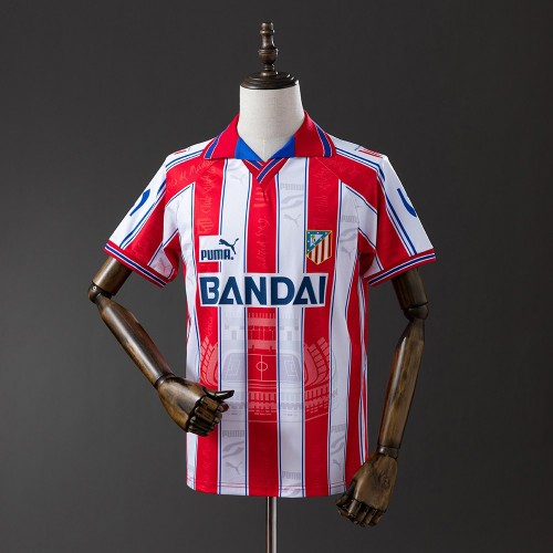 Maillot Atletico De Madrid Retro Domicile 1996/1997 Maillot Atletico De Madrid Retro Domicile 1996/1997