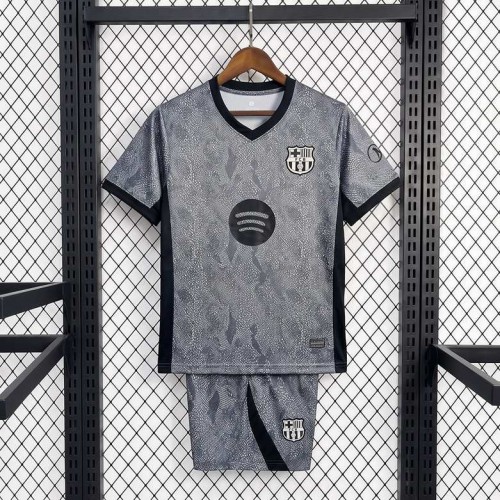 Maillot Barcelona Enfant Gardien De But Gray 2026/2027 Maillot Barcelona Enfant Gardien De But Gray 2026/2027