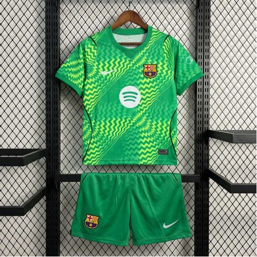 Maillot Barcelona Enfant Gardien De But Green 2026/2027 Maillot Barcelona Enfant Gardien De But Green 2026/2027