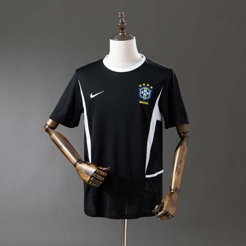 Maillot Bresil Retro Gardien De But Black 2002 Maillot Bresil Retro Gardien De But Black 2002