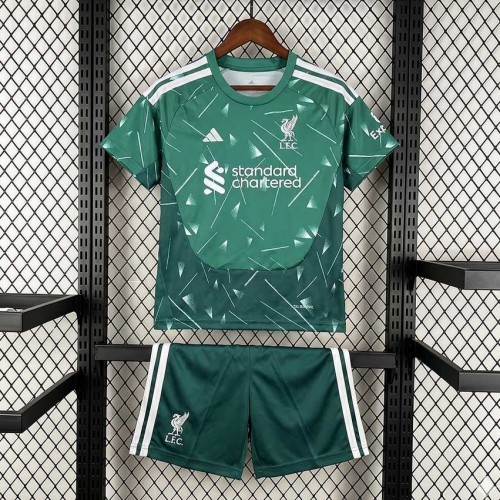 Maillot Liverpool Enfant Gardien De But Green 2026/2027 Maillot Liverpool Enfant Gardien De But Green 2026/2027