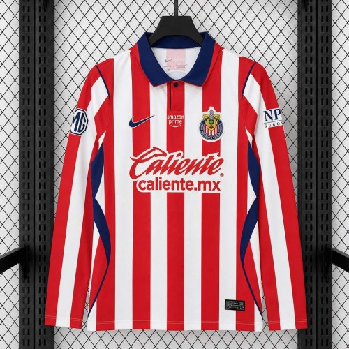 Maillot Manches Longues Chivas Guadalajara Domicile 2026/2027 Maillot Manches Longues Chivas Guadalajara Domicile 2026/2027