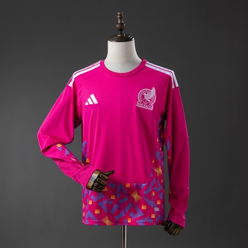 Maillot Manches Longues Mexique Gardien De But Pink 2026/2027 Maillot Manches Longues Mexique Gardien De But Pink 2026/2027
