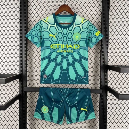 Maillot Manchester City Enfant Gardien De But Green 2026/2027 Maillot Manchester City Enfant Gardien De But Green 2026/2027