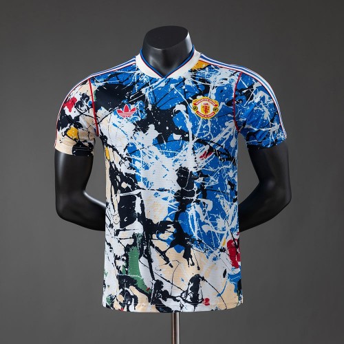Maillot Match Manchester United Stone Roses Blue 2026/2027