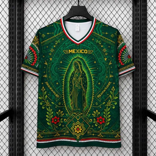 Maillot Mexique Virgen De Guadalup Green 2026/2027