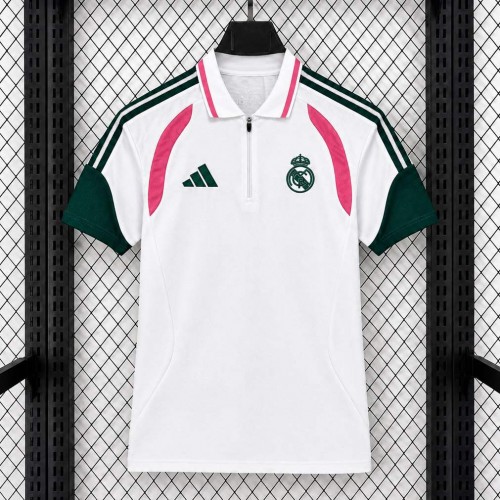 Maillot Real Madrid Champions League Travel Polo White 2026/2027 Maillot Real Madrid Champions League Travel Polo White 2026/2027