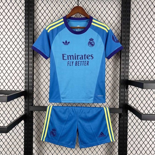 Maillot Real Madrid Enfant Gardien De But Blue 2026/2027 Maillot Real Madrid Enfant Gardien De But Blue 2026/2027
